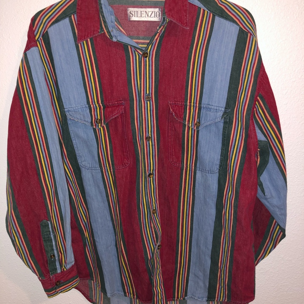 vintage button-up, unisex